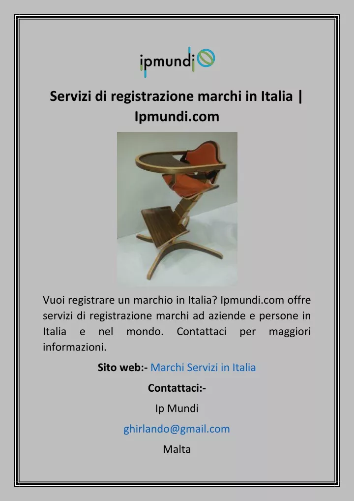 servizi di registrazione marchi in italia ipmundi