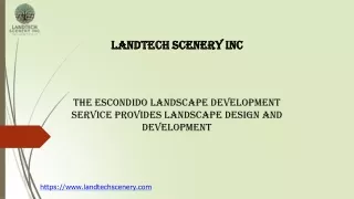Landscape Development Service Provides Landscape Design