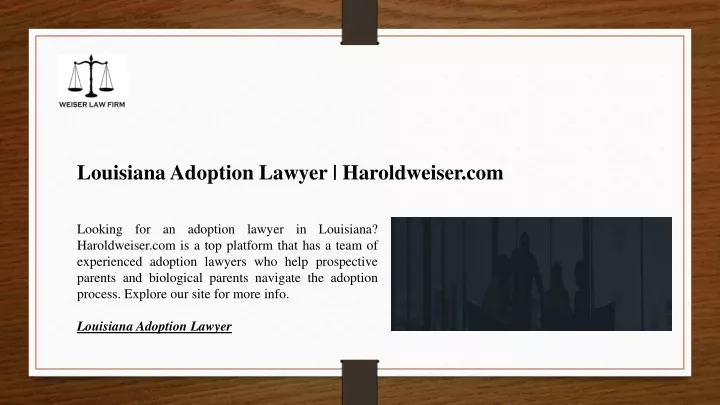 louisiana adoption lawyer haroldweiser com
