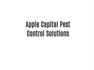 apple capital pest control solutions
