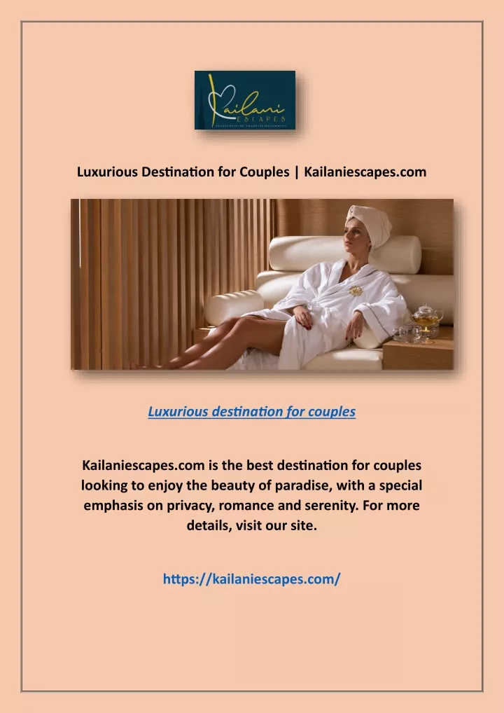 luxurious destination for couples kailaniescapes