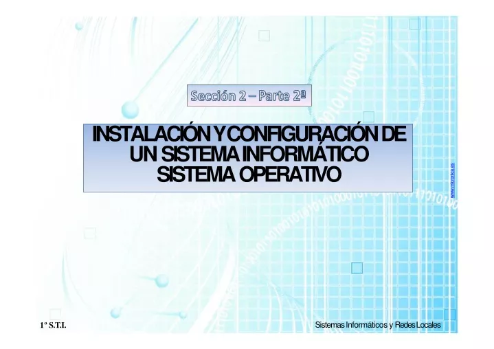 instalaci n y configuraci n de un sistema inform tico sistema operativo