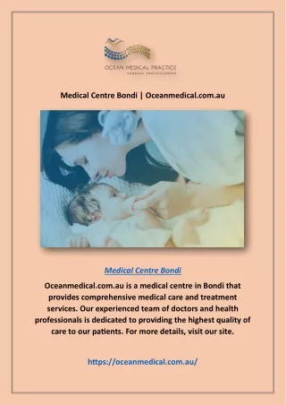 Medical Centre Bondi | Oceanmedical.com.au