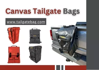 Amazing Canvas Tailgate Bag for All Needs