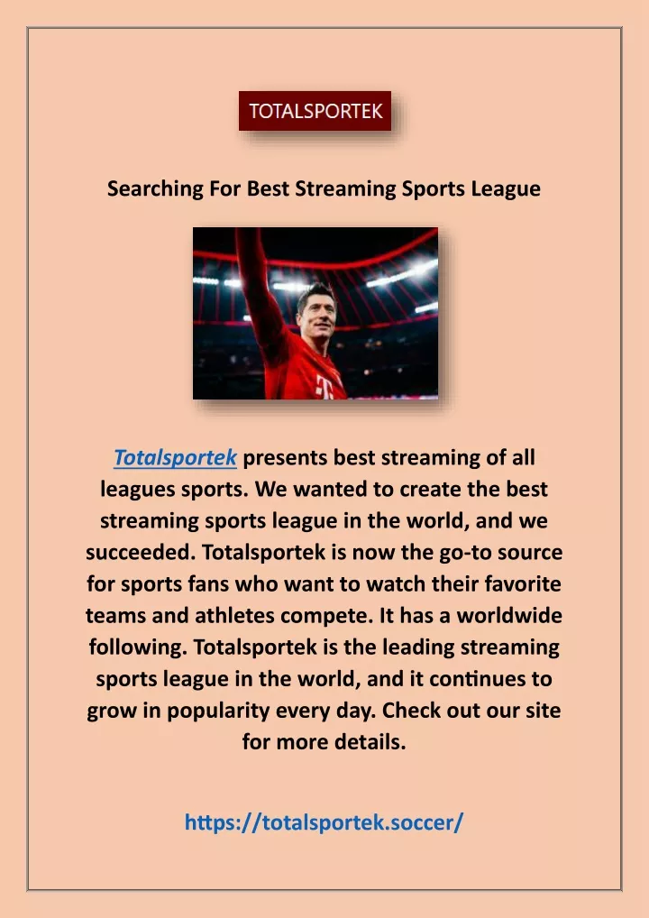 searching for best streaming sports league