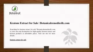 kratom extract for sale botanicalremediesllc com