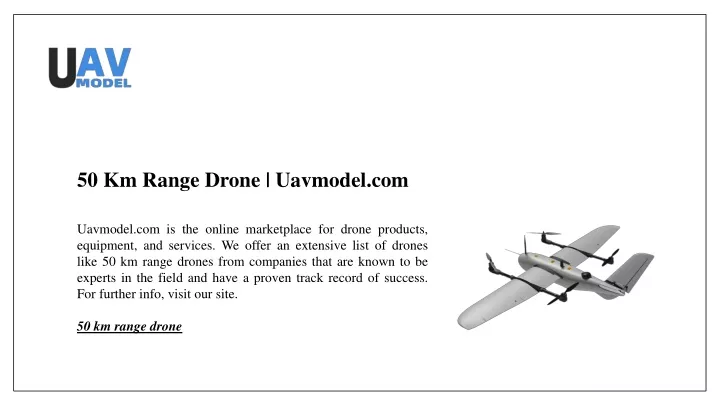 50 km range drone uavmodel com