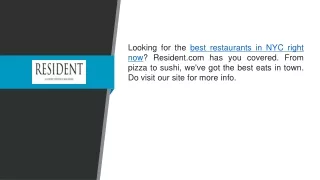 looking for the best restaurants in nyc right