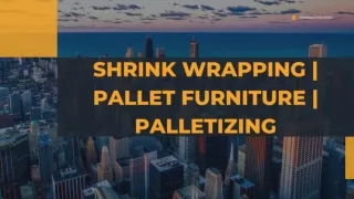 Shrink Wrapping Palletizing Services, Pallet Furniture & Boxes, Palletizers