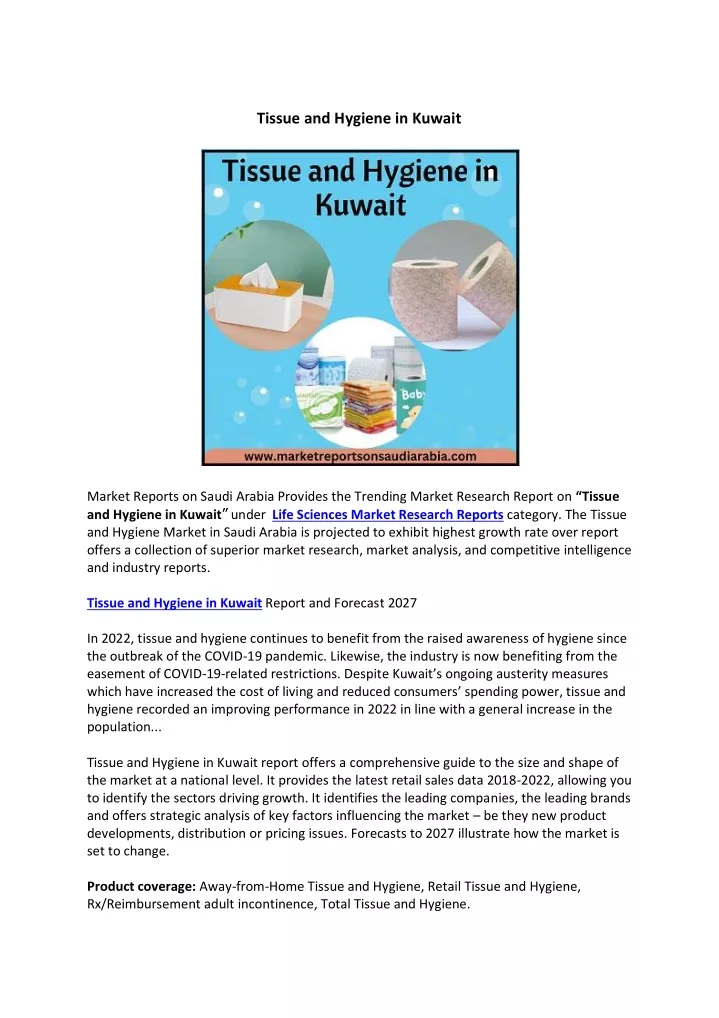 tissue and hygiene in kuwait