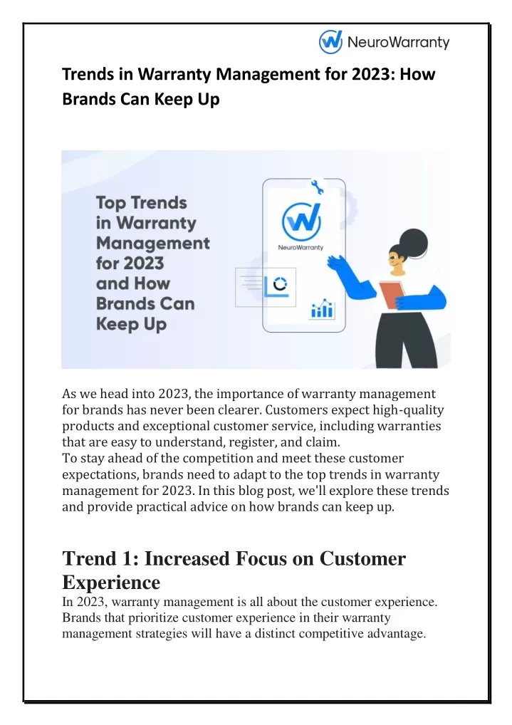 trends in warranty management for 2023 how brands