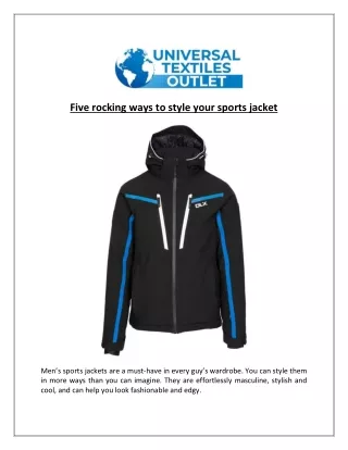 five rocking ways to style your sports jacket