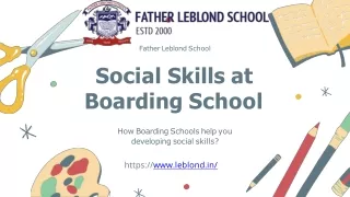Social Skills at Boarding School | Father Leblond School