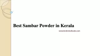 best sambar powder in kerala