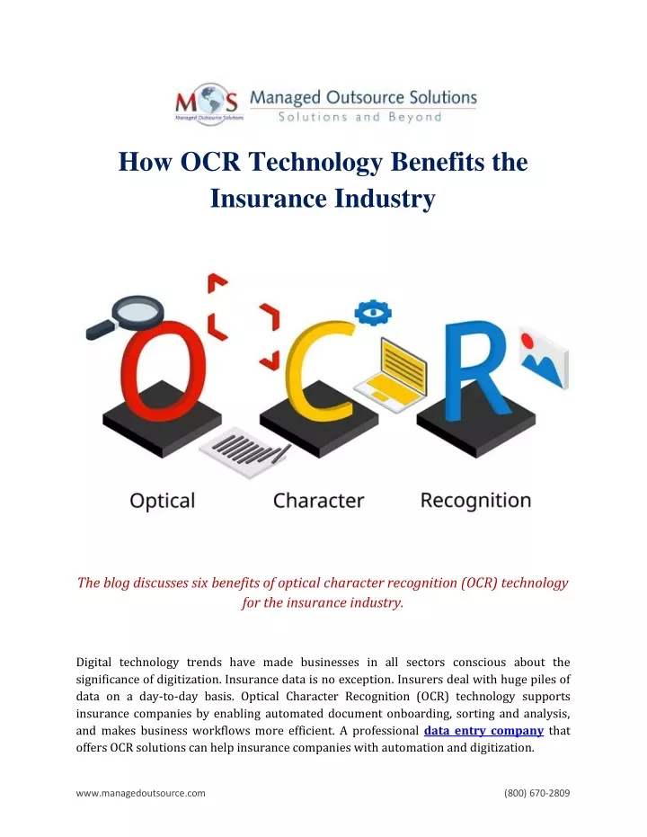 how ocr technology benefits the insurance industry