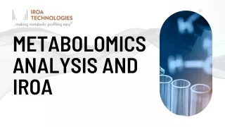 metabolomics analysis and iroa