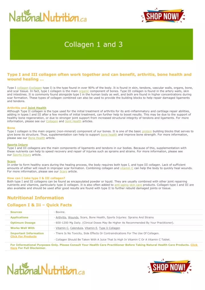 collagen 1 and 3