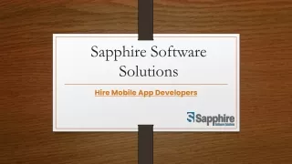 sapphire software solutions
