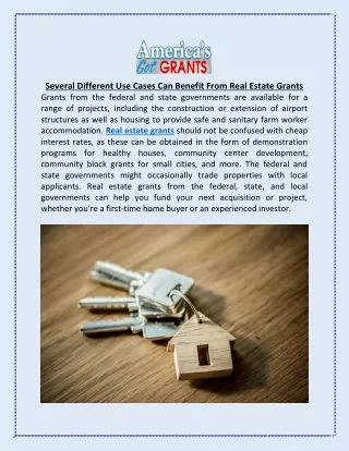several different use cases can benefit from real