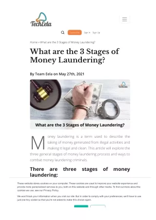 What are the 3 Stages of Money Laundering?