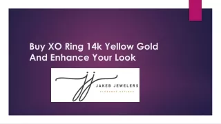 Buy XO Ring 14k Yellow Gold And Enhance Your Look