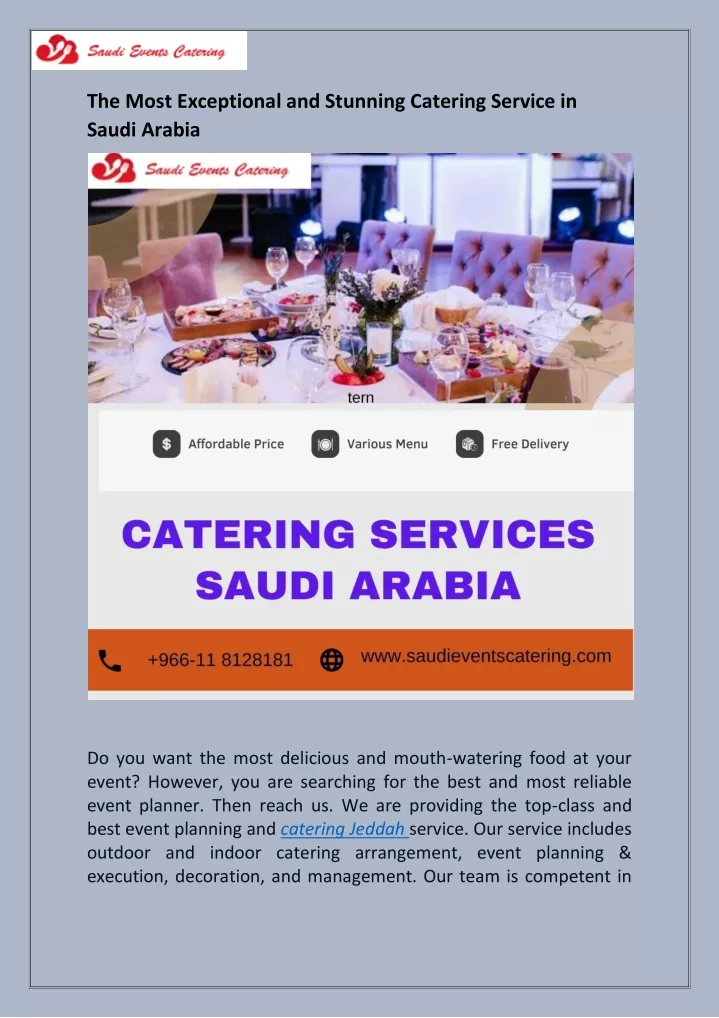 the most exceptional and stunning catering