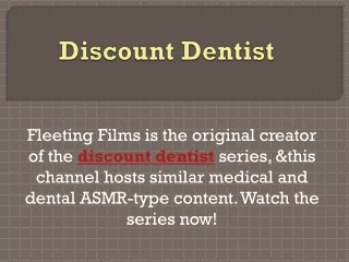 Discount Dentist