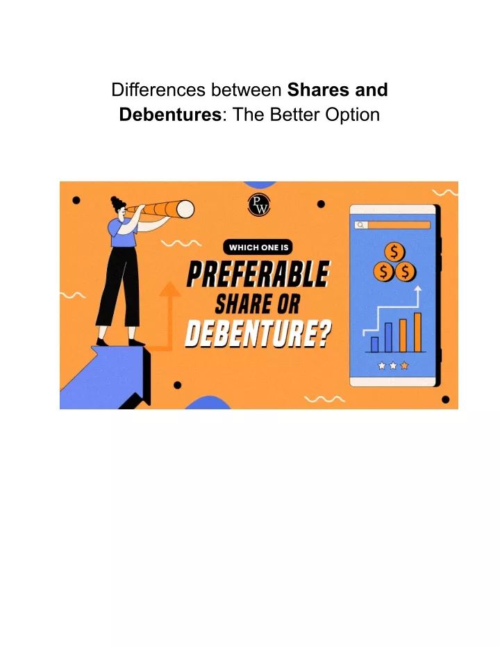 differences between shares and debentures