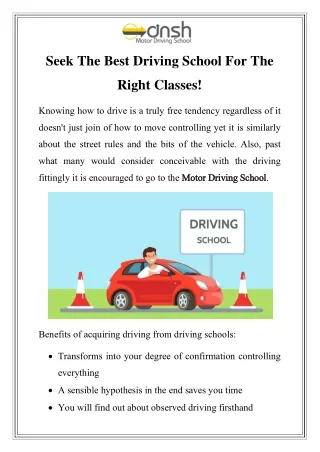 Motor Driving School in Rahatani Call-8530472290