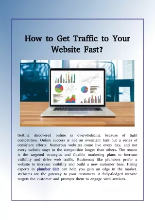 Get More Organic and Quick Traffic to Website