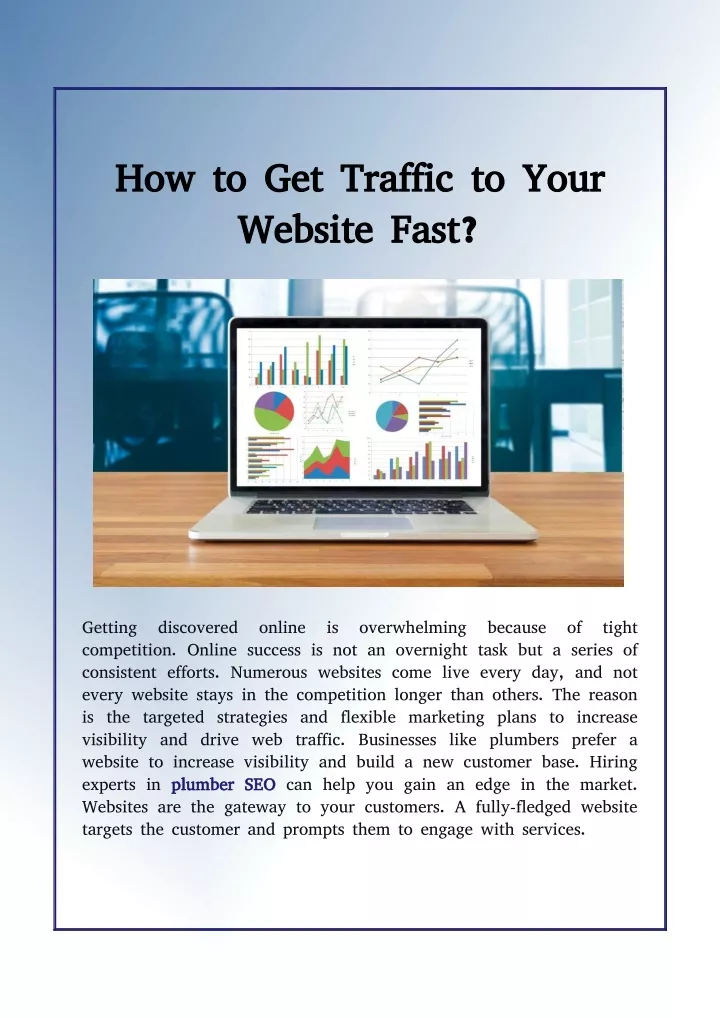 how to get traffic to your how to get traffic
