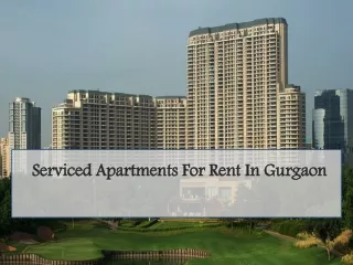 Service Apartments in Gurgaon - DLF The Camellias