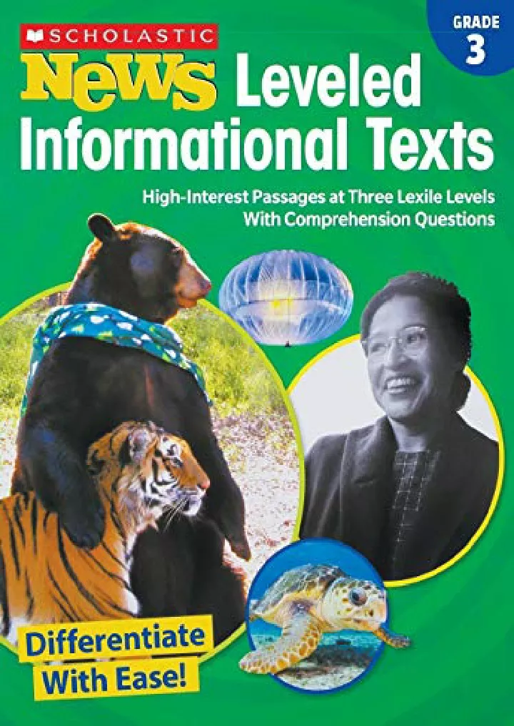 scholastic news leveled informational texts grade