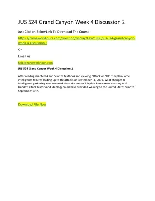 jus 524 grand canyon week 4 discussion 2