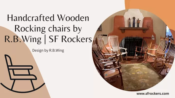 handcrafted wooden rocking chairs by r b wing