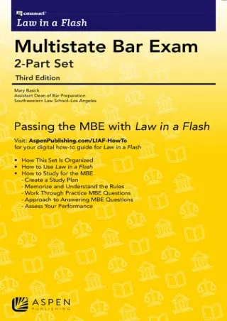 PDF/BOOK Emanuel Law in a Flash for Multistate Bar Exam Flash Cards