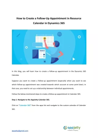 how to create a follow up appointment in resource