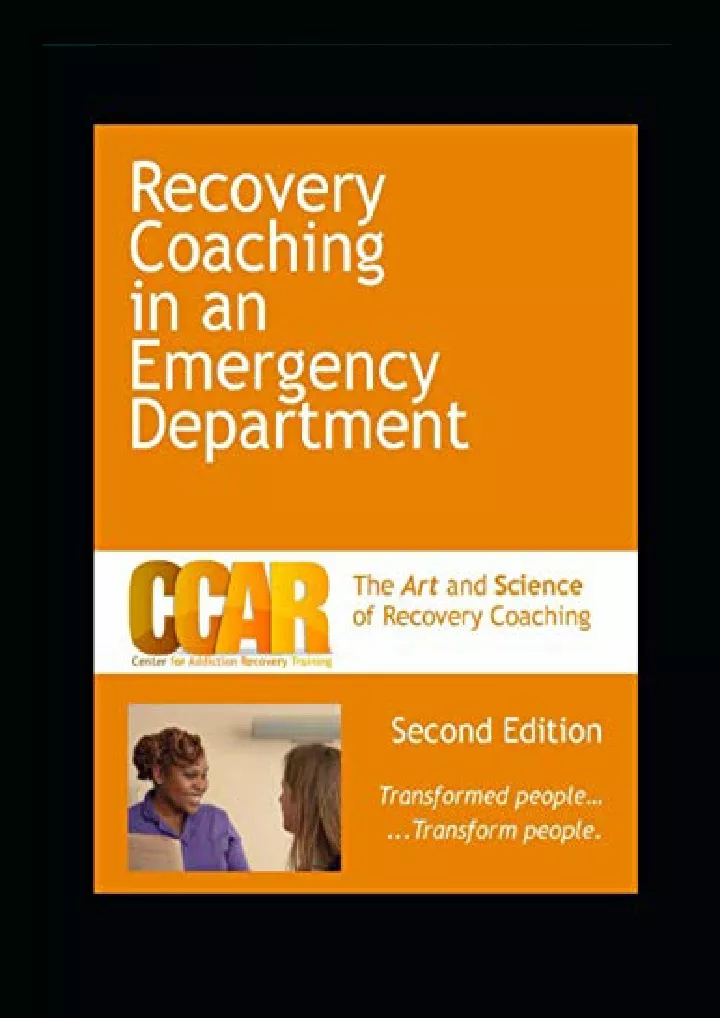 recovery coaching in an emergency department