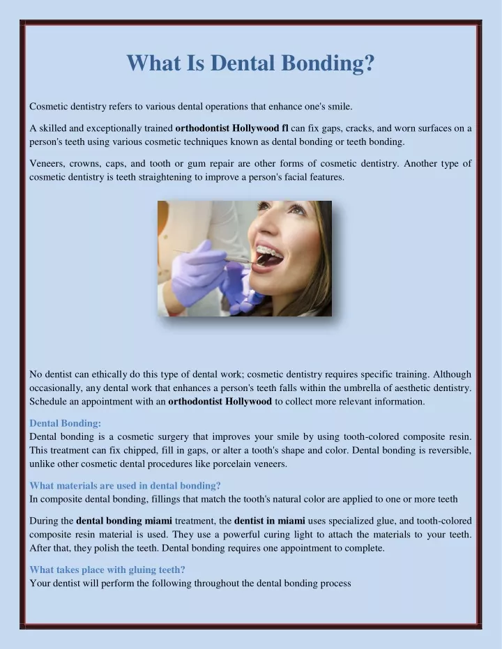 what is dental bonding