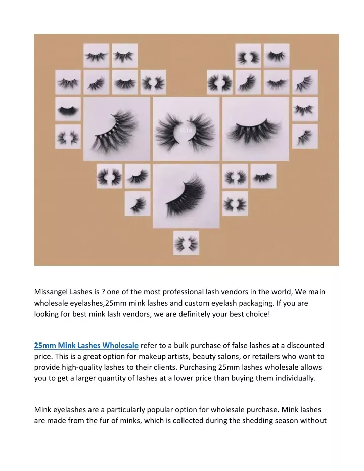 missangel lashes is one of the most professional