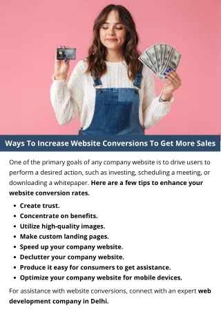 ways to increase website conversions to get more