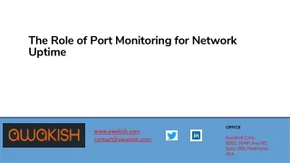 The Role of Port Monitoring for Network Uptime - March