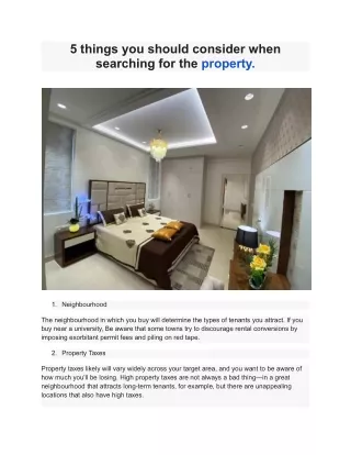 5 things you should consider when searching