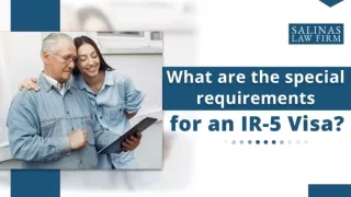 What Are The Special Requirements For An IR-5 Visa