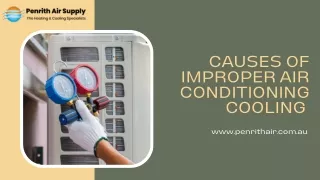 Causes of improper air conditioning cooling