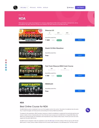 NDA Course at Affordable Price