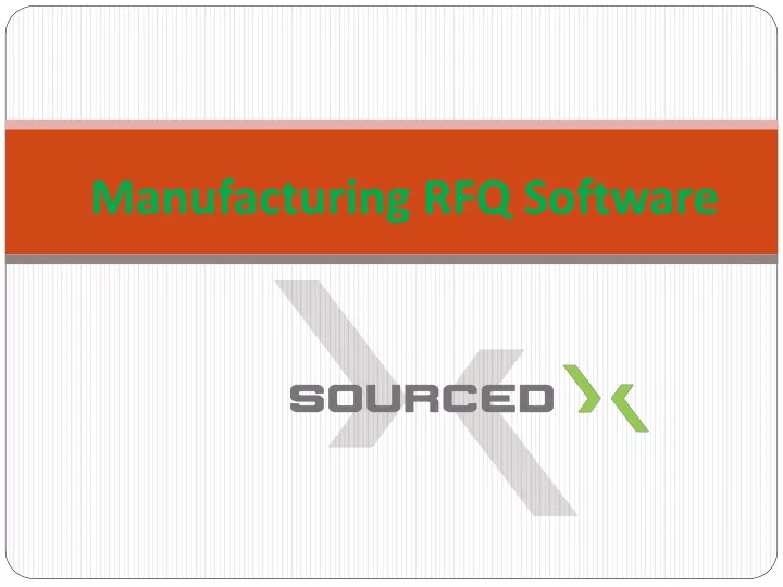 manufacturing rfq software