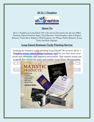 Business Cards Long Island