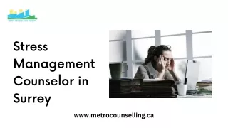 Stress Management Counselors in Surrey