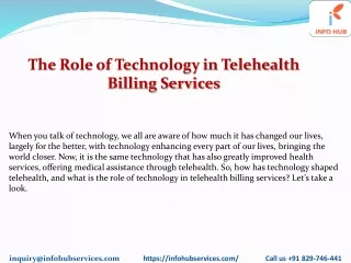 The Role of Technology in Telehealth Billing Services